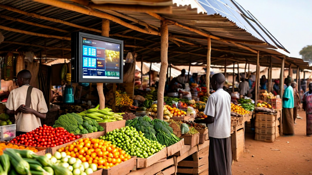 Local business powered by solar energy.